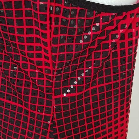 Rampage High Low Dress Juniors Xl Nwot red and black - Picture 4 of 6